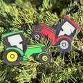 Red Tractor Acrylic Ornament