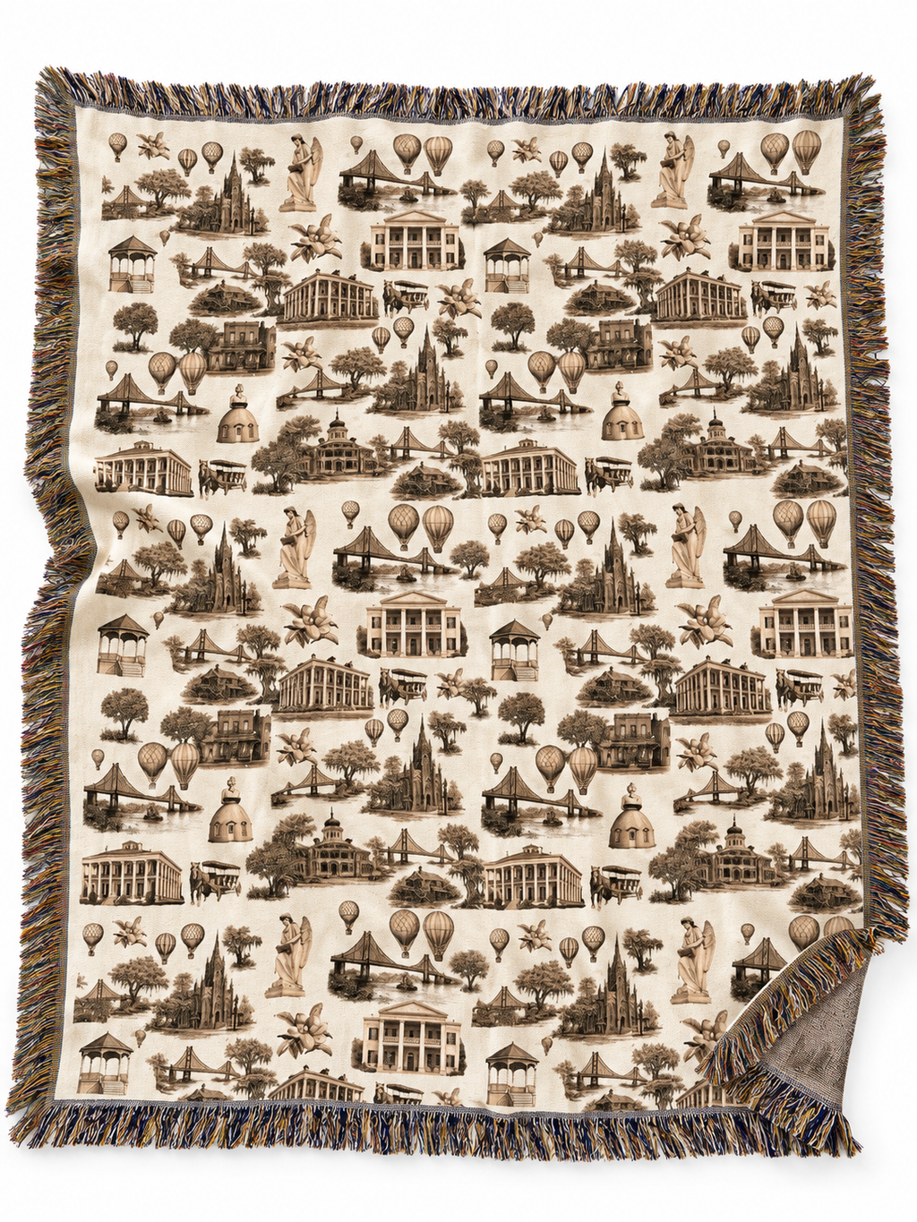Natchez Toile Blanket