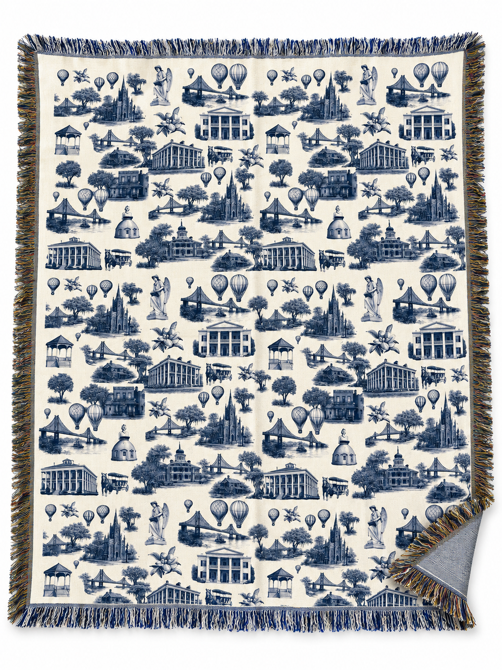 Natchez Toile Blanket