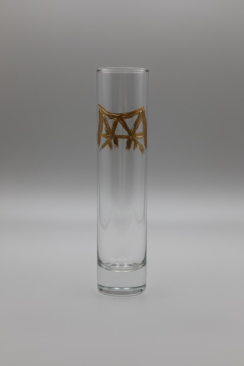 Hand-Gilded Natchez Glassware & Candles