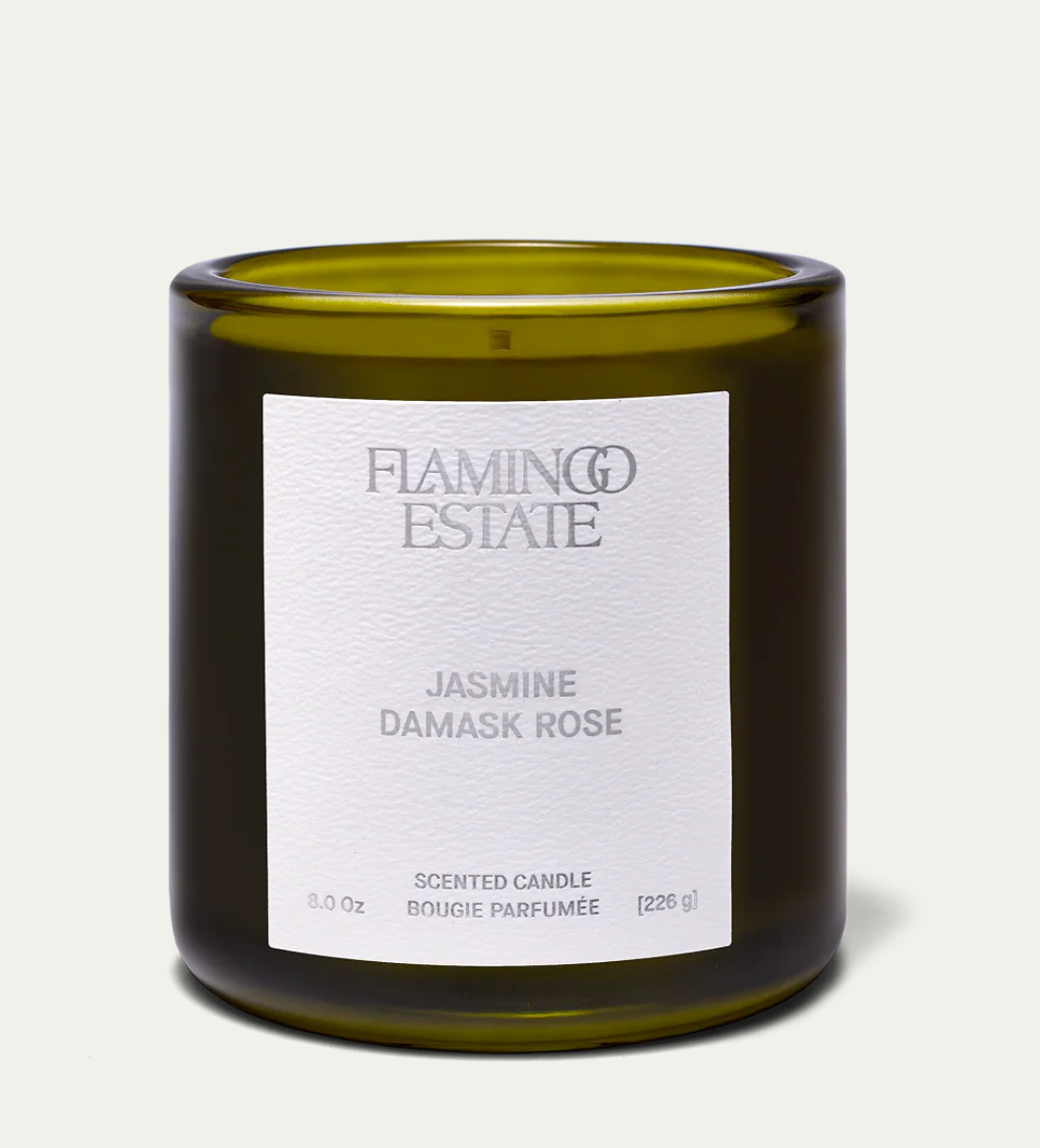Flamingo Estate Jasmine Damask Rose Candle